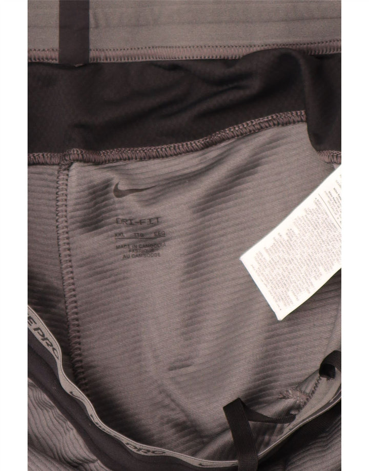 Pantaloni da tuta Nike Dri Fit da uomo 2XL Poliestere color block grigio