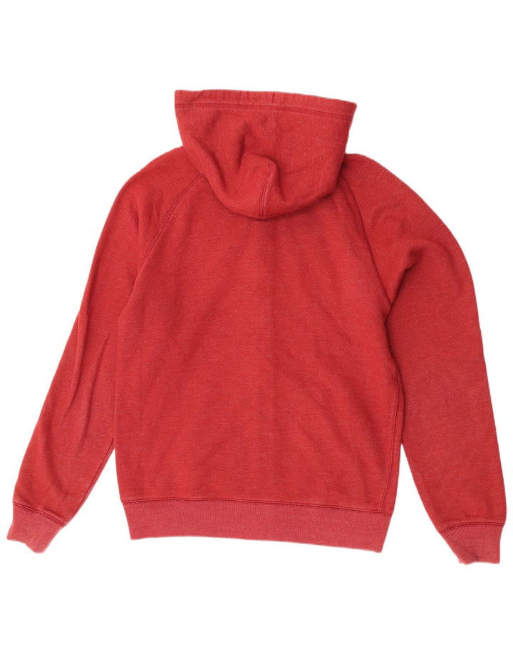 Maglione con cappuccio con zip grafica da uomo Jack Wills in cotone rosso medio