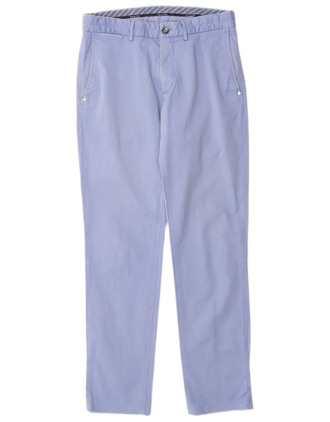 MASSIMO DUTTI Pantaloni chino slim fit da uomo EU 38 Small W30 L30 Blu