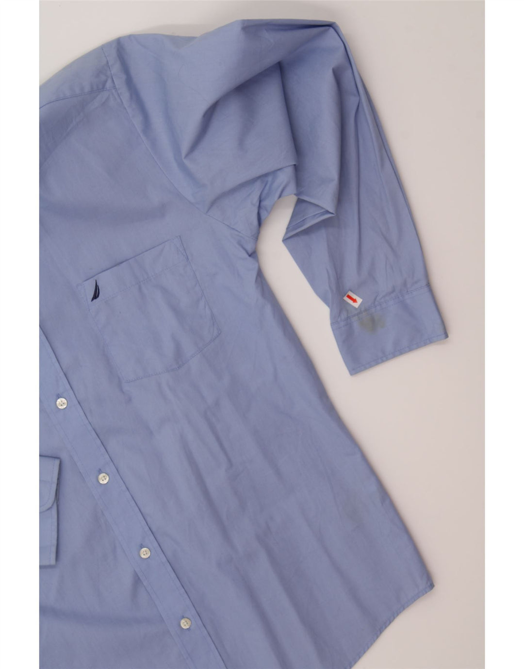 NAUTICA Boys Poplin Shirt 15-16 Years Blue Cotton Vintage Nautica and Second-Hand Nautica from Messina Hembry 