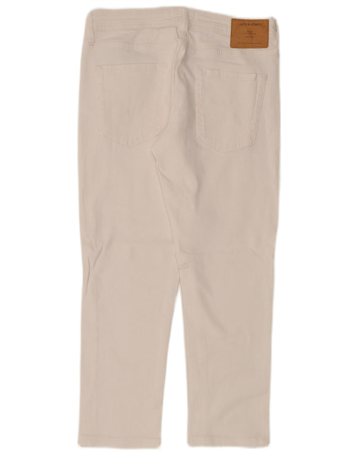 Jeans slim da uomo Jack & Jones W30 L26 cotone bianco