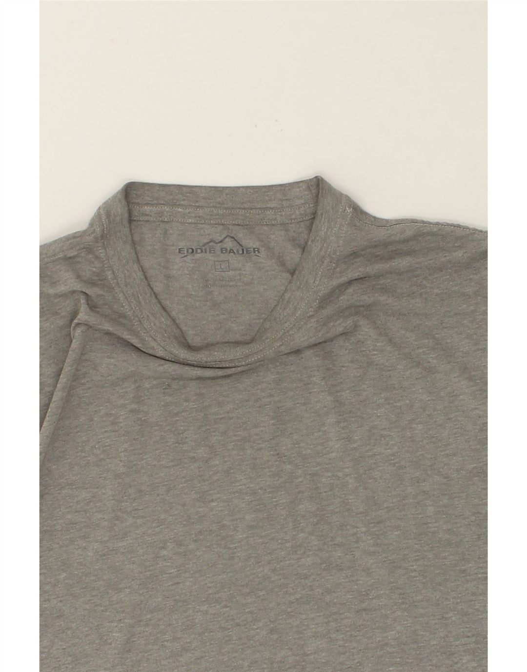 EDDIE BAUER Mens T-Shirt Top Large Grey Cotton Vintage Eddie Bauer and Second-Hand Eddie Bauer from Messina Hembry 