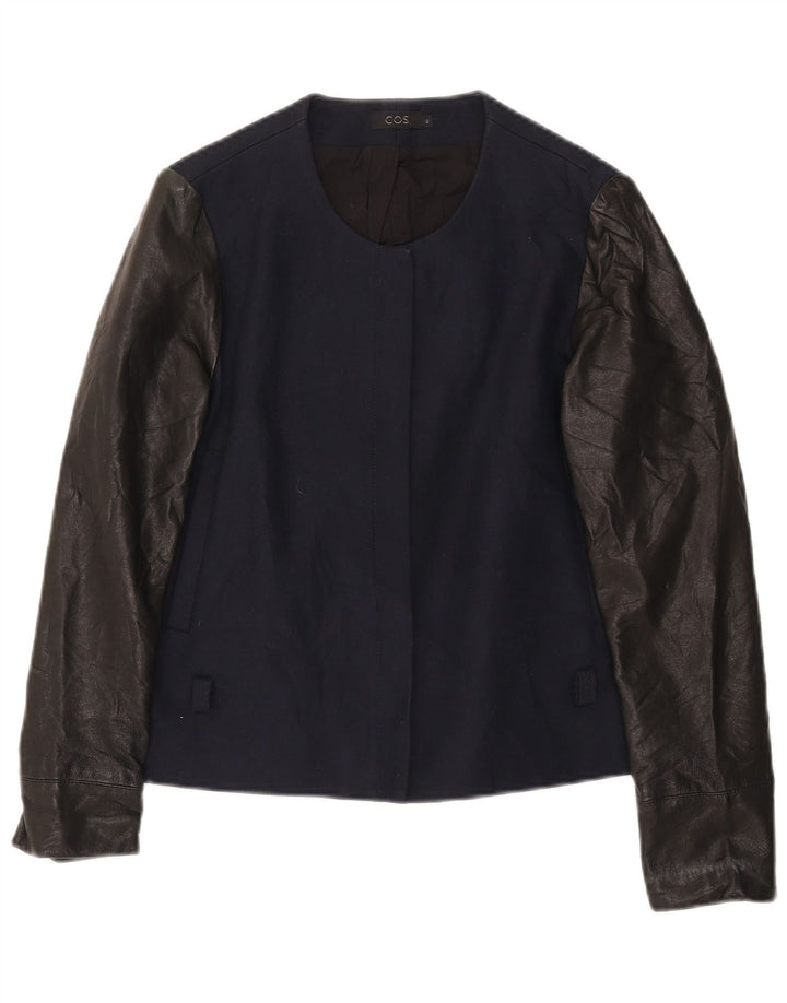 Giacca blazer da donna Cos EU 40 cotone color block medio blu navy