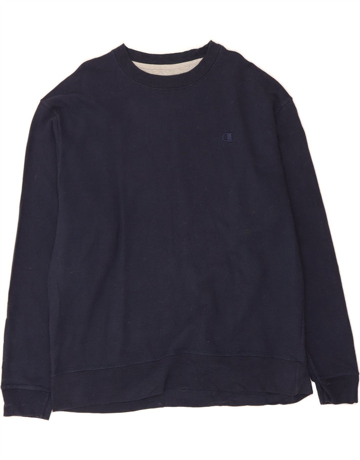 CHAMPION Mens Sweatshirt Jumper XL Navy Blue Cotton Vintage Champion and Second-Hand Champion from Messina Hembry 