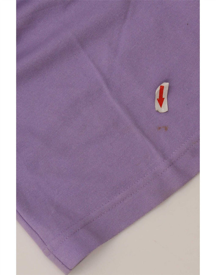 Polo Kappa da uomo in cotone viola medio