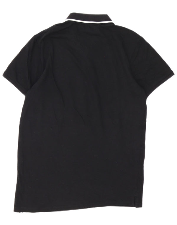 Polo da uomo Jack & Jones in cotone nero medio