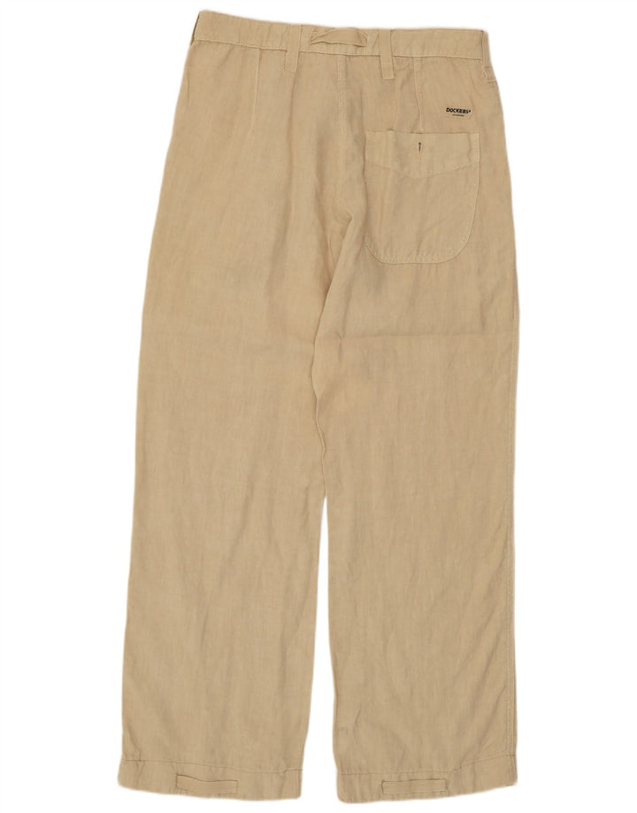 DOCKERS Pantaloni chino dritti da uomo W31 L32 Cotone beige