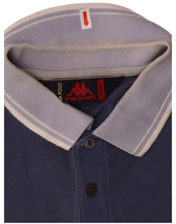KAPPA Mens Polo Shirt Large Navy Blue