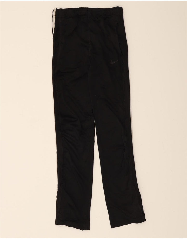 NIKE Boys Dri Fit Tracksuit Trousers 12-13 Years Large Black Polyester Vintage Nike and Second-Hand Nike from Messina Hembry 