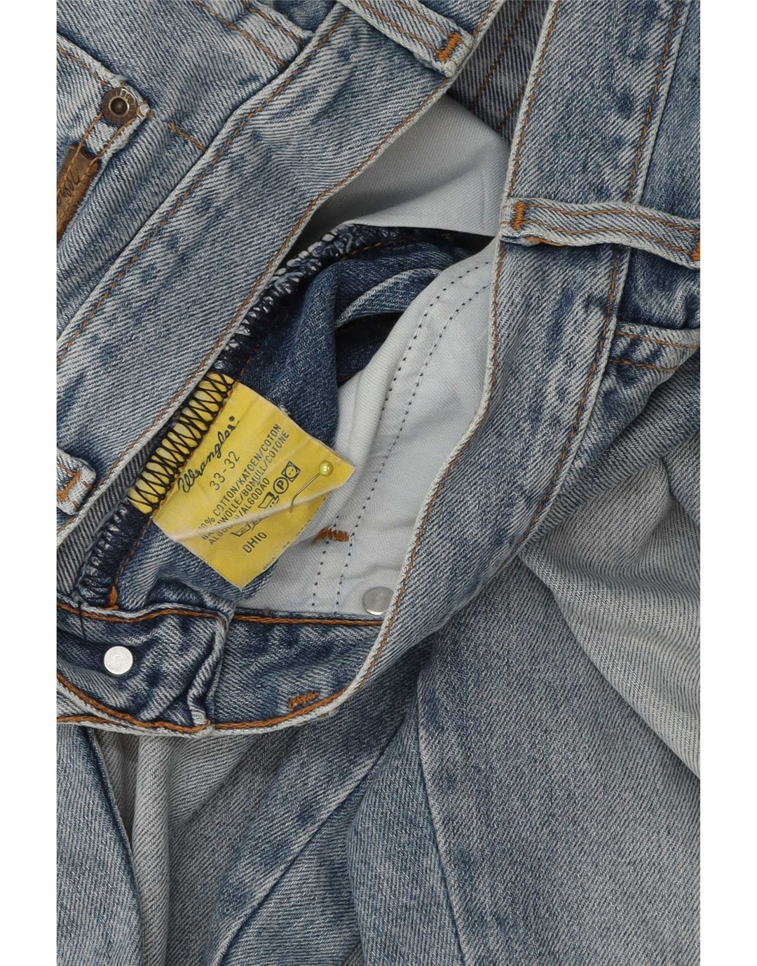 Jeans dritti da uomo Wrangler Ohio W33 L29 cotone blu