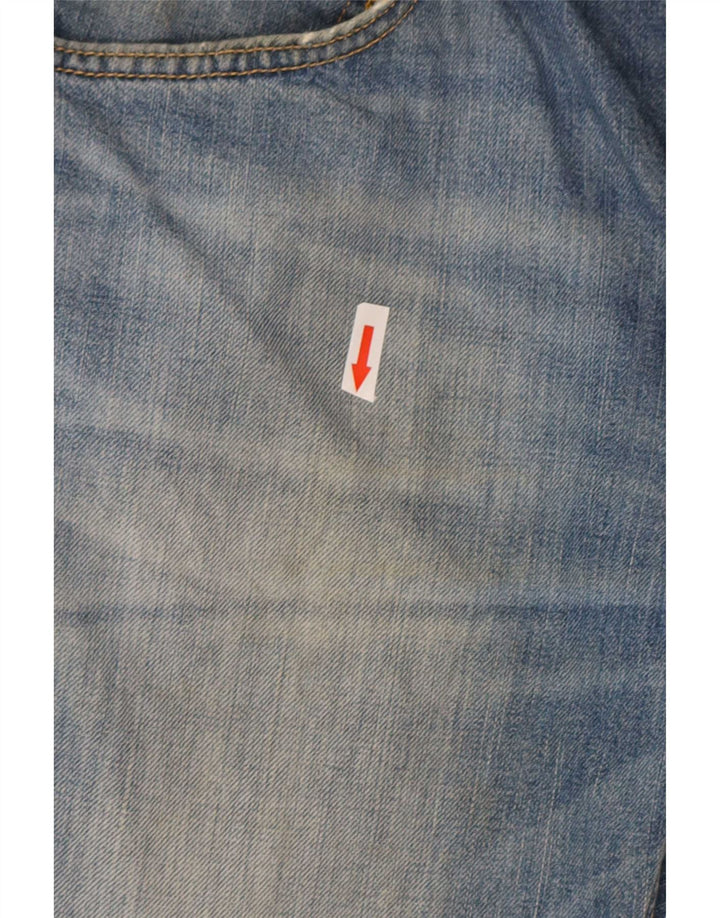 Pantaloncini di jeans da uomo Lee W31 cotone blu medio