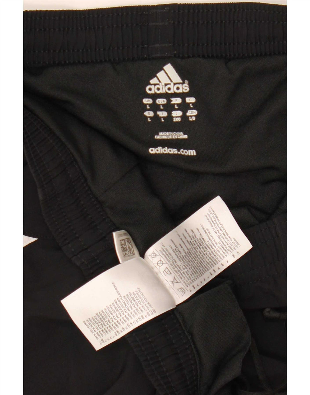 Pantaloncini sportivi Adidas Climalite da uomo grandi in poliestere nero