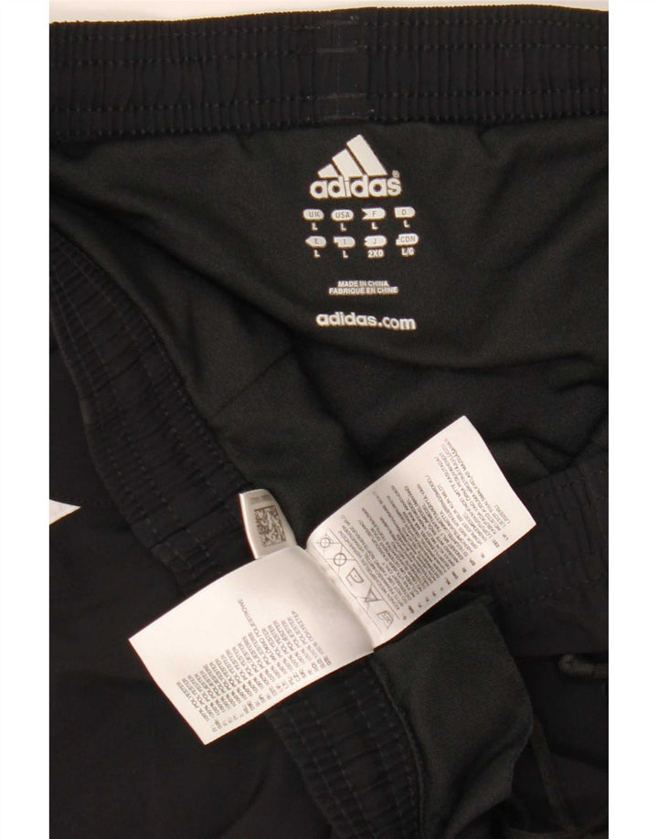 Pantaloncini sportivi Adidas Climalite da uomo grandi in poliestere nero