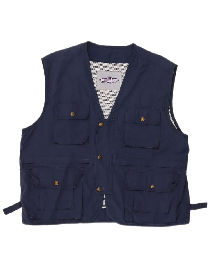 Gilet da uomo VINTAGE UK 42 XL Blu Navy
