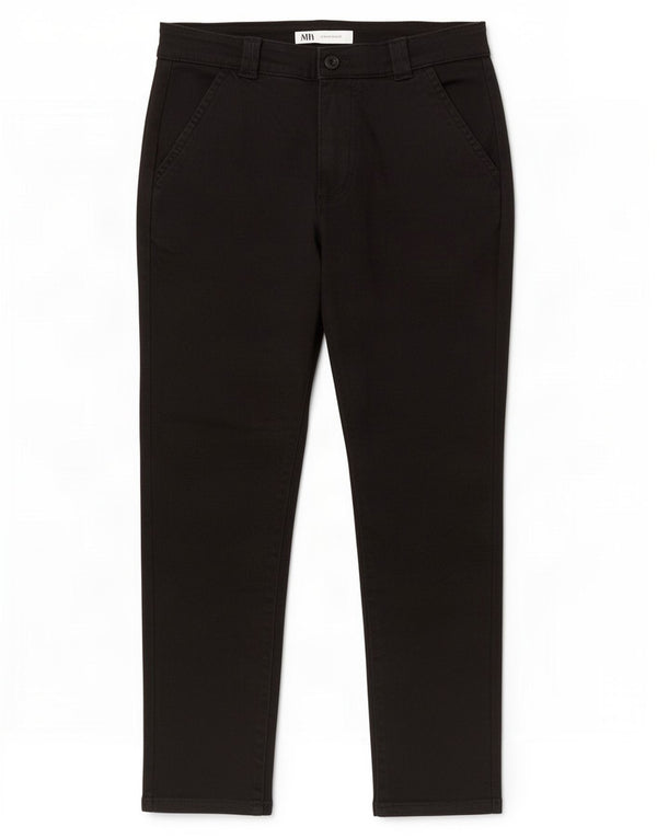 Pantaloni chino slim da uomo Zara EU 40 medio W31 L26 cotone nero
