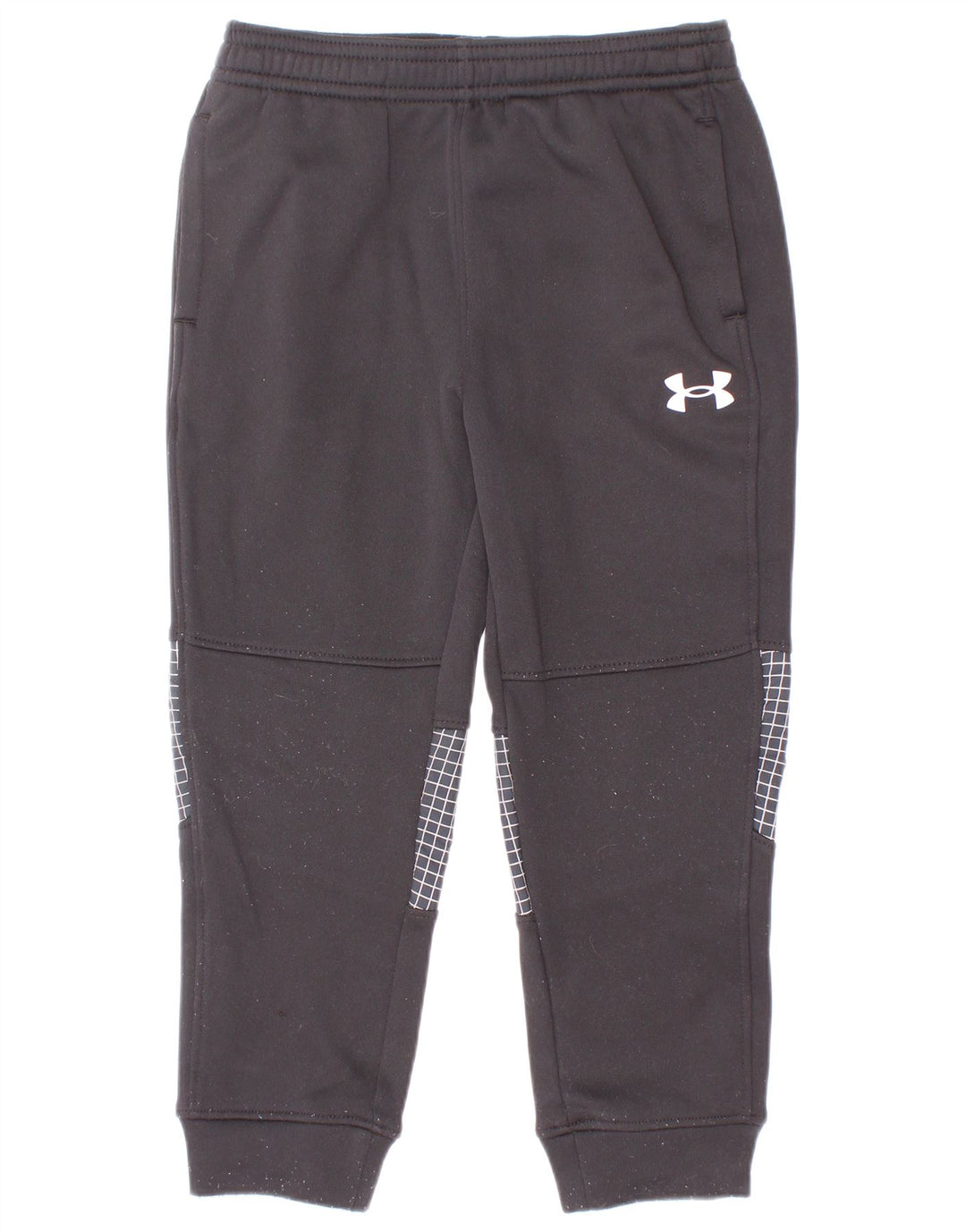 Pantaloni da tuta da ragazzo Under Armour da jogging 2-3 anni a quadri neri