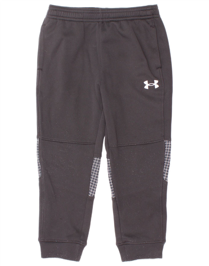 Pantaloni da tuta da ragazzo Under Armour da jogging 2-3 anni a quadri neri