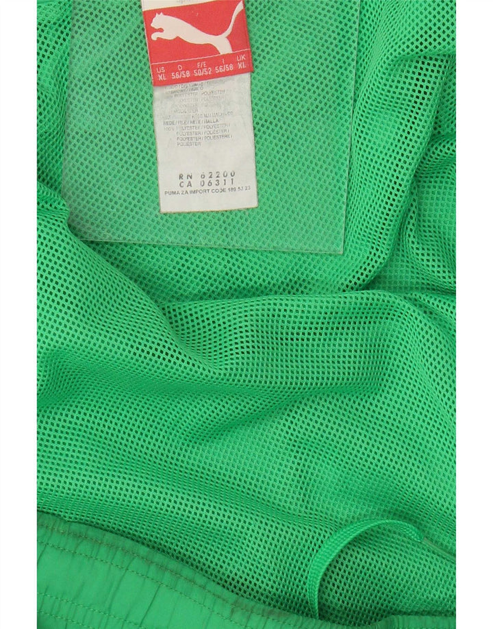 Pantaloncini sportivi grafici da uomo Puma XL verde poliestere