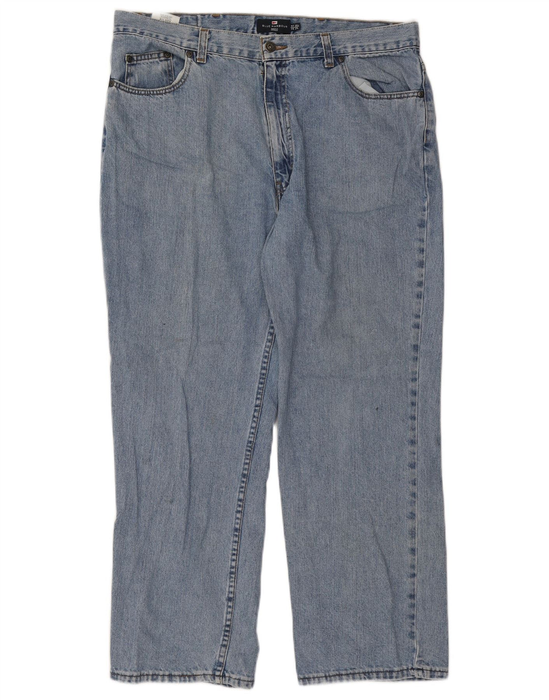 Jeans dritti da uomo Marks & Spencer W38 L29 cotone blu