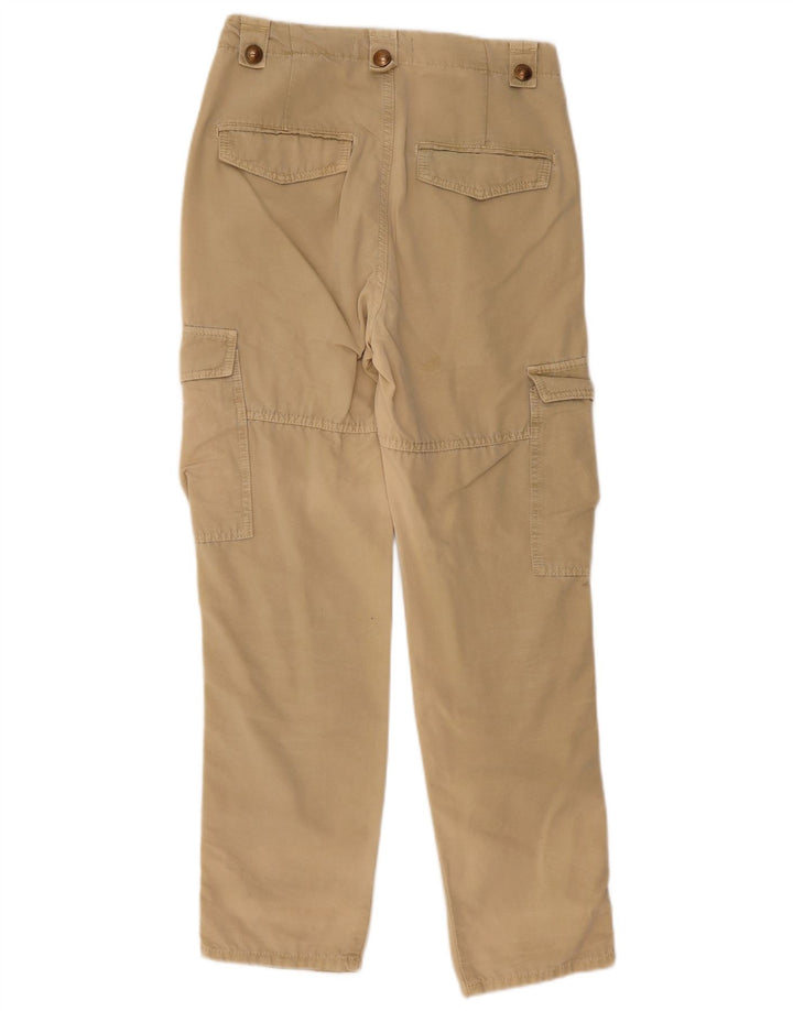 Pantaloni cargo dritti da donna Zara piccoli W27 L30 Beige