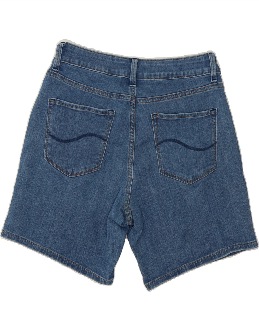 LEE Womens Curvy Fit Denim Shorts US 10 Large W32  Blue Cotton Vintage Lee and Second-Hand Lee from Messina Hembry 