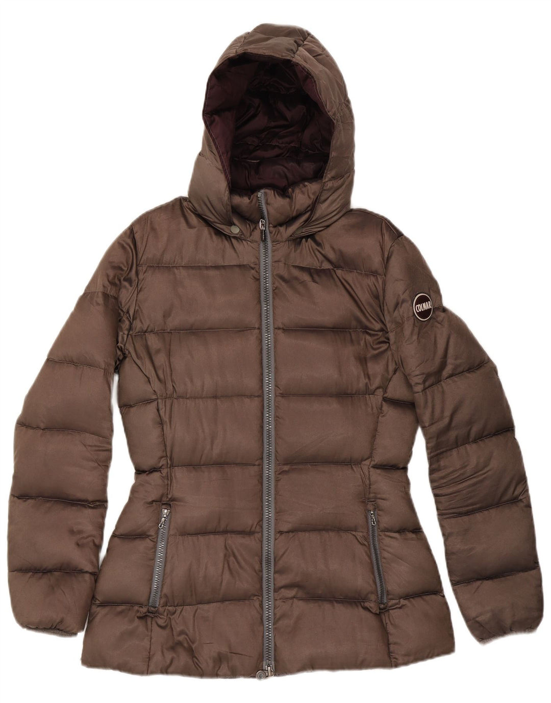 Giacca imbottita con cappuccio Colmar Donna IT 46 Large Marrone