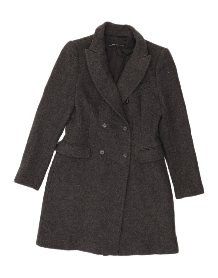 Cappotto doppiopetto da donna ZARA UK 12 Grigio medio