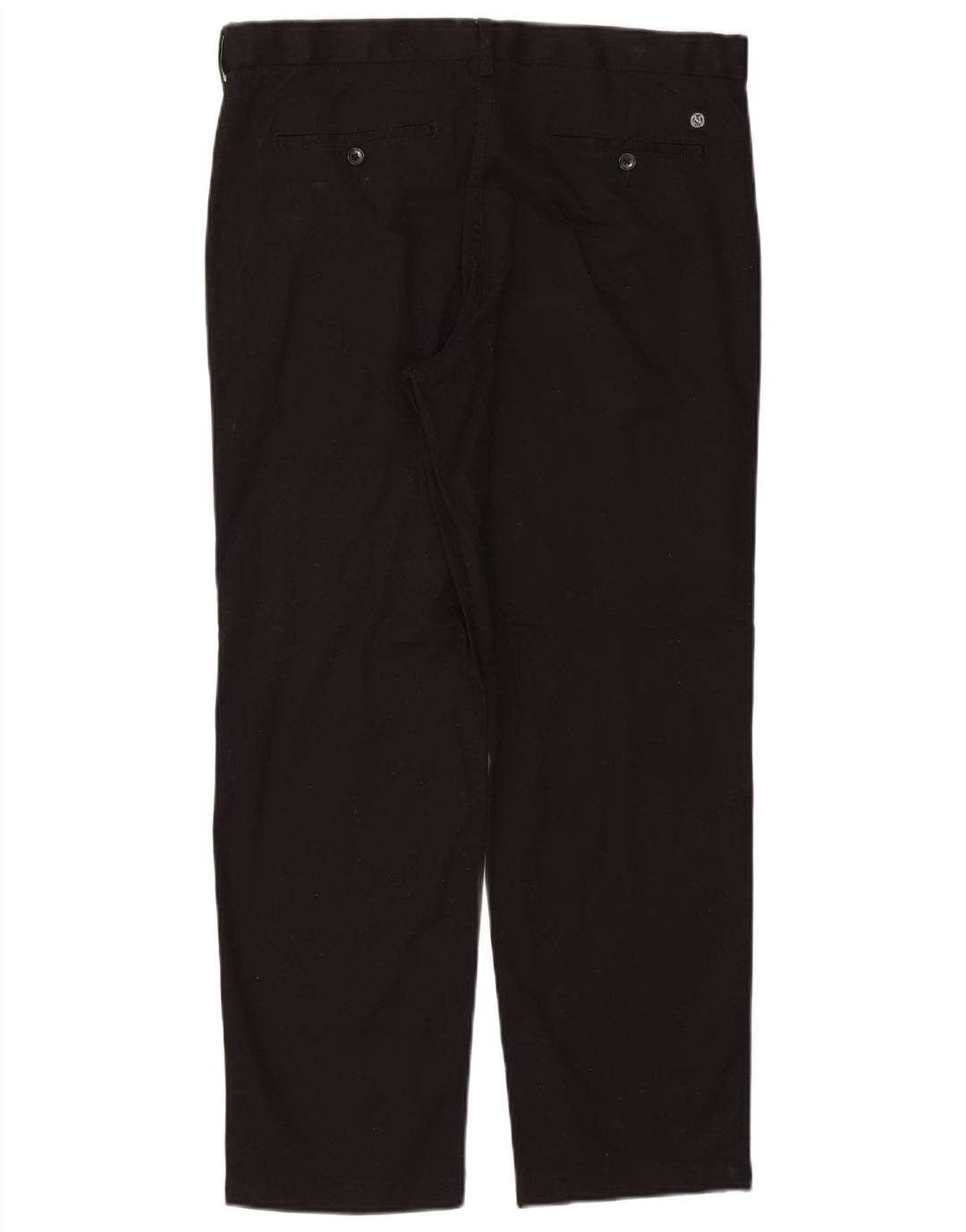 Pantaloni chino dritti Marks & Spencer da uomo Heritage W36 L29 cotone nero