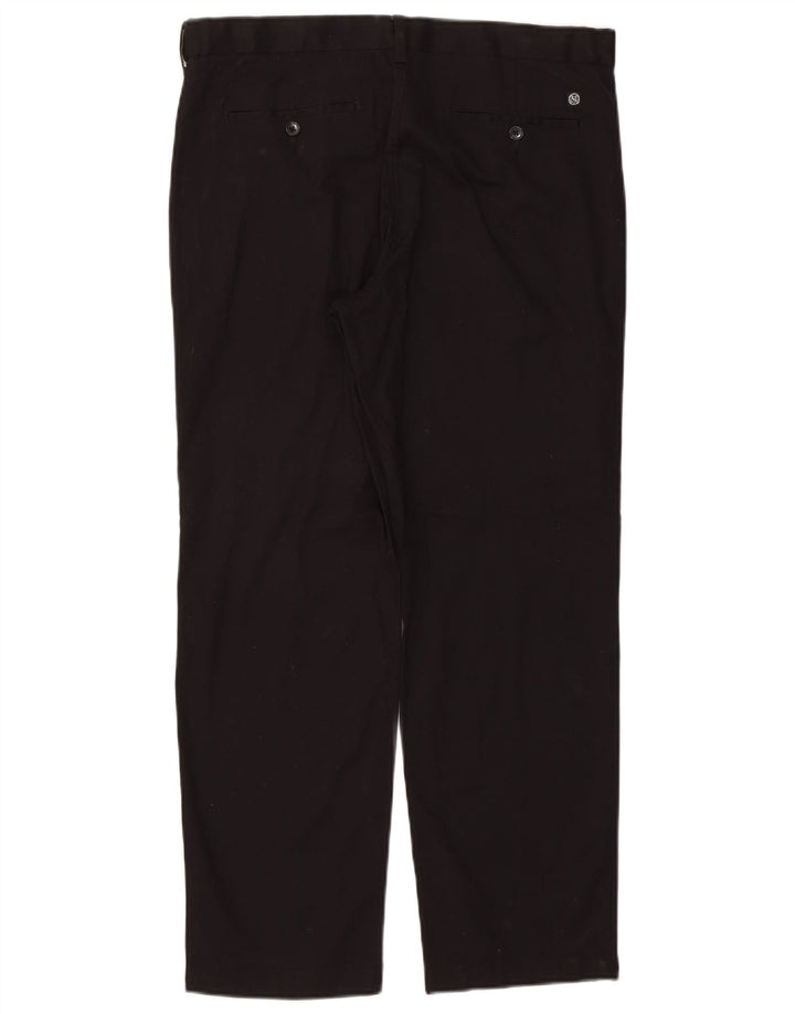 Pantaloni chino dritti Marks & Spencer da uomo Heritage W36 L29 cotone nero