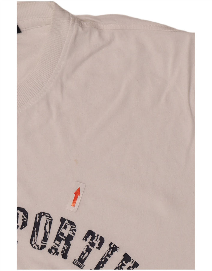T-shirt grafica da uomo Fila Top XL in cotone bianco