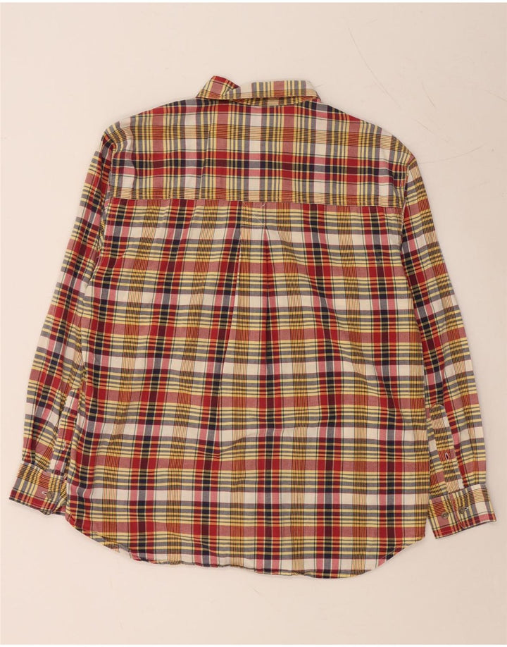 WRANGLER Camicia da uomo in flanella di cotone a quadri multicolore grande