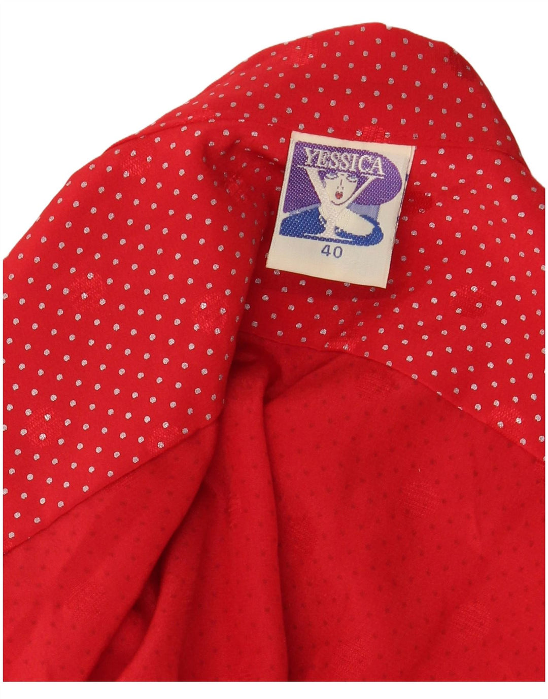 YESSICA Camicetta oversize da donna EU 40 Poliestere maculato rosso medio