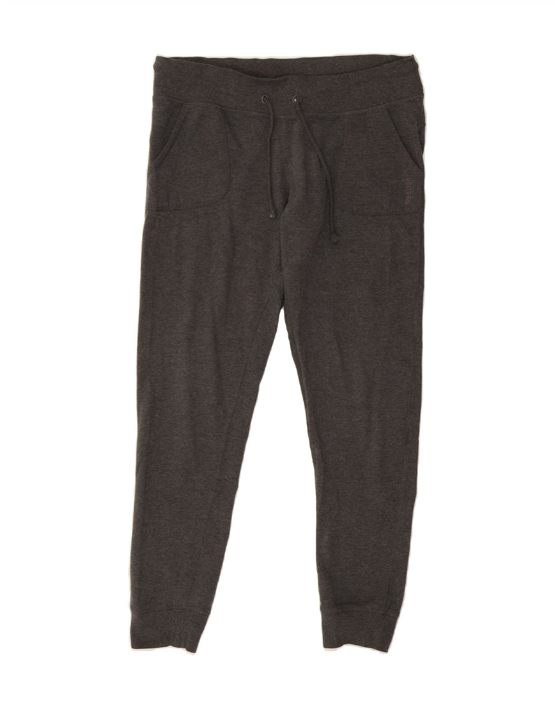 REEBOK Womens Tracksuit Trousers Joggers UK 14 Medium  Grey Cotton Vintage Reebok and Second-Hand Reebok from Messina Hembry 