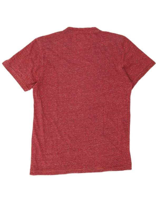 Desigual Maglietta grafica da uomo Top Small Maroon Flecked