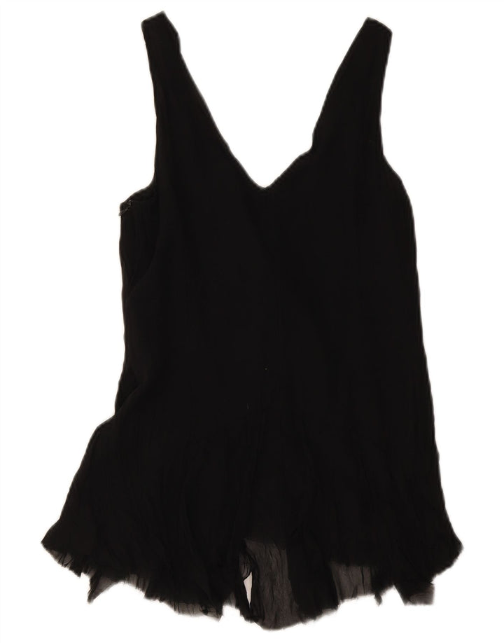 Canotta corta da donna Penny Black UK 10 piccola seta nera