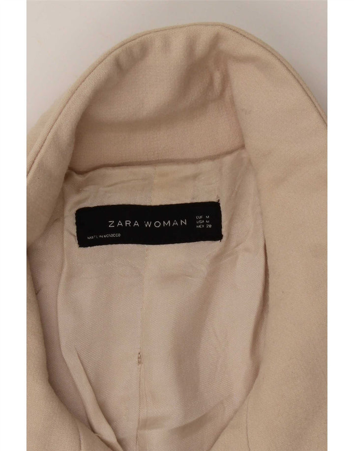 Cappotto Zara da donna UK 12 in lana beige medio