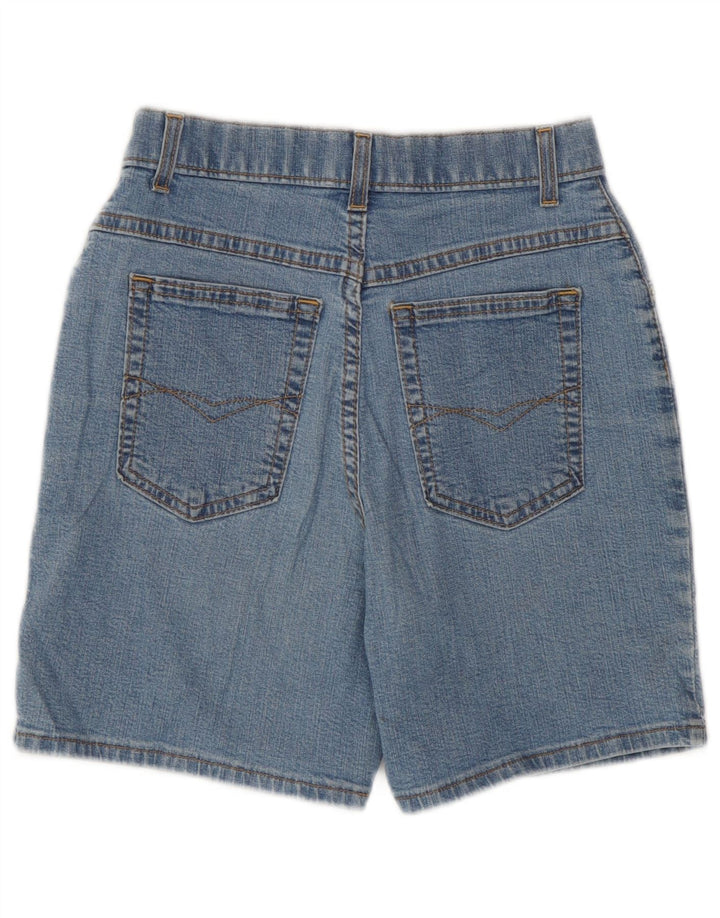 Pantaloncini di jeans da donna Marks & Spencer UK 8 piccoli W23 cotone blu