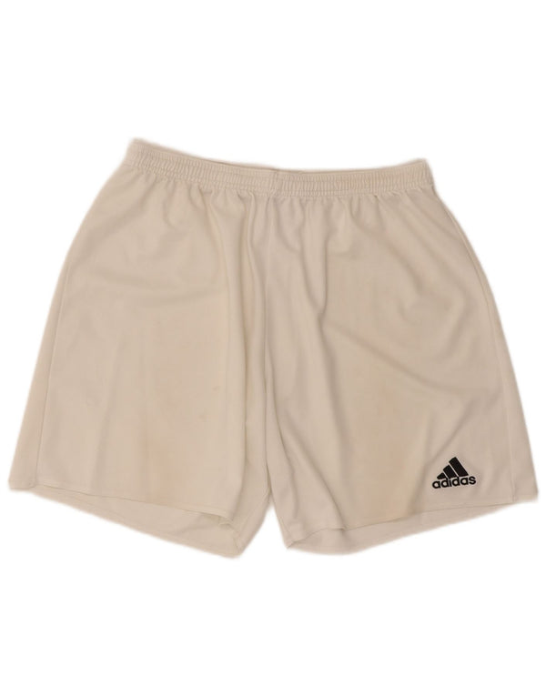 Pantaloncini sportivi Adidas Climalite da uomo XL poliestere bianco