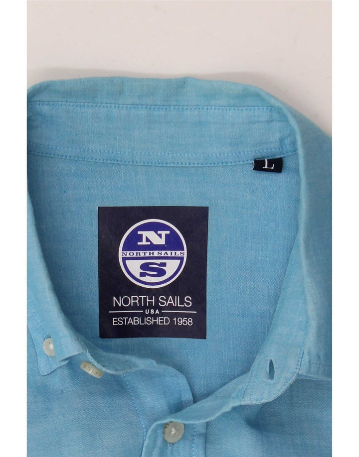 Camicia North Sails da uomo grande blu