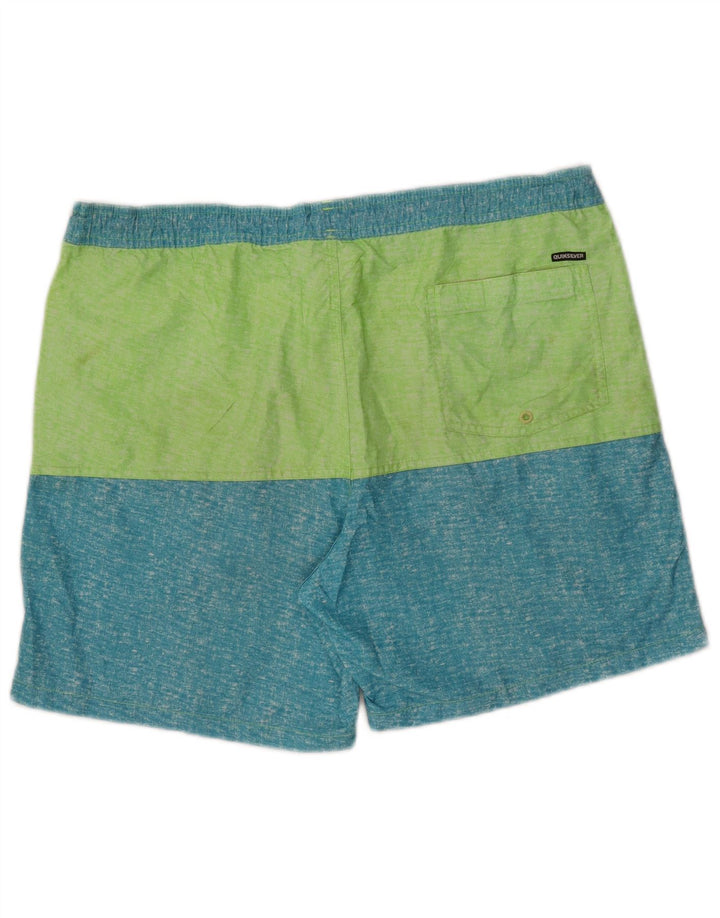 Pantaloncini da bagno da uomo Quiksilver Large Green Colourblock