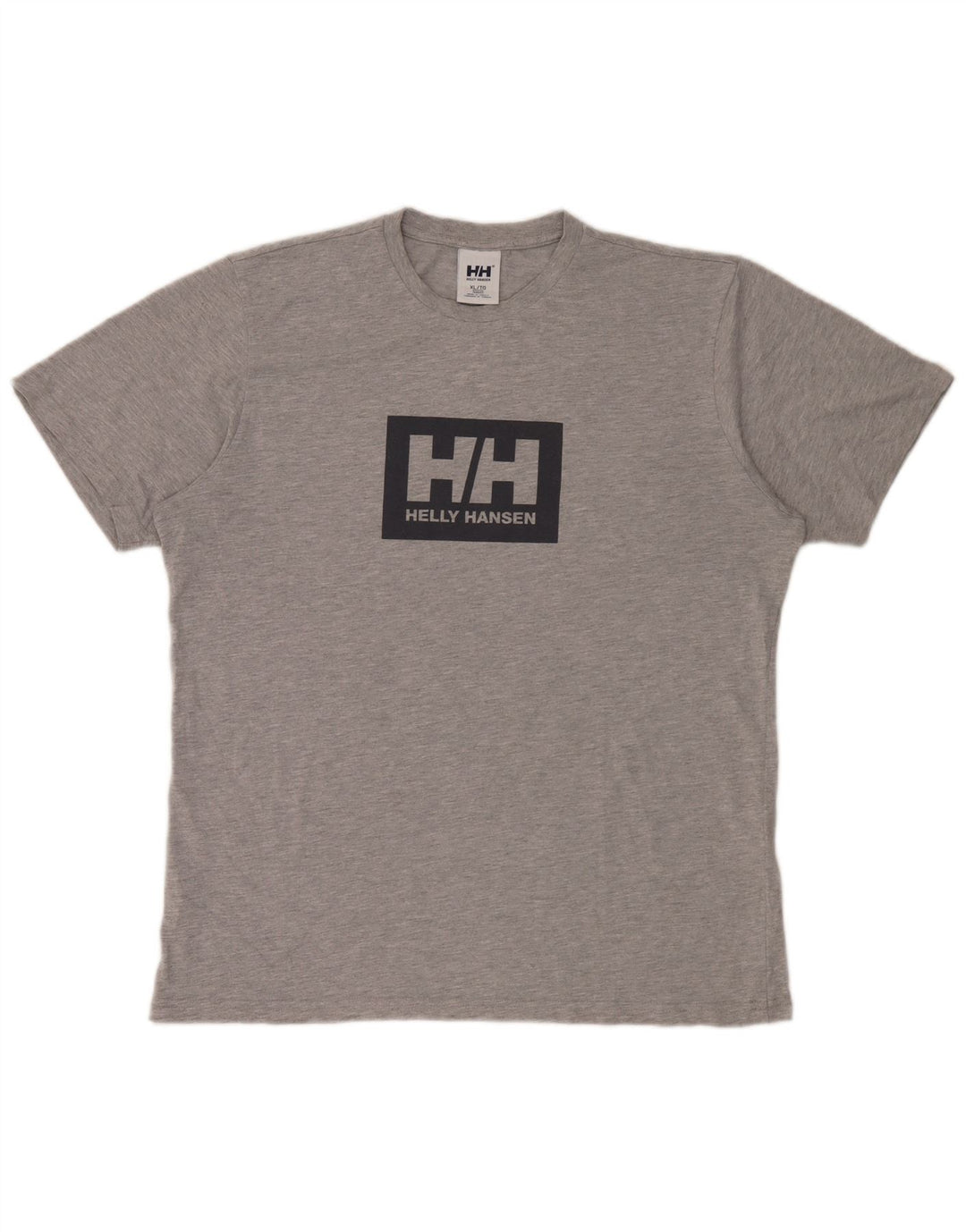 T-shirt grafica da uomo Helly Hansen Top XL in cotone grigio
