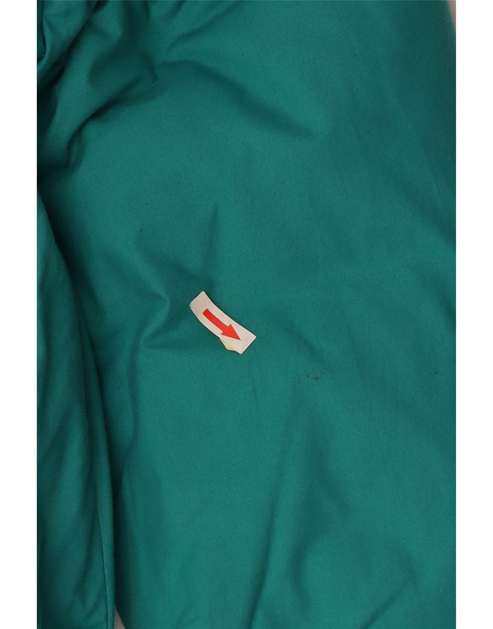 Giacca imbottita da uomo vintage UK 40 grande in cotone turchese