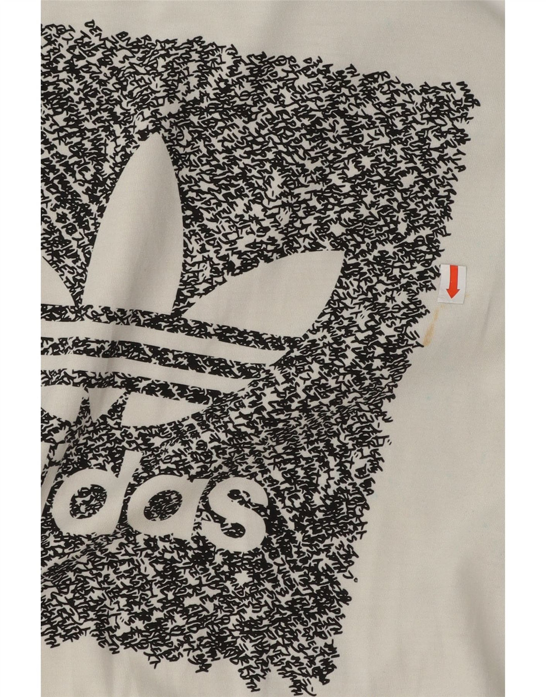 T-shirt grafica da uomo Adidas Top piccola in cotone bianco