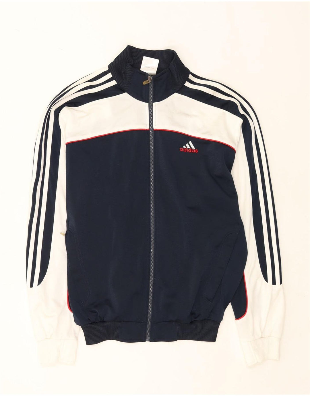 Giacca da tuta da uomo ADIDAS UK 36/38 Small Blu Navy Colourblock