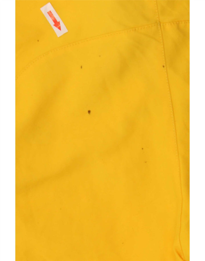 Pantaloncini da bagno grafici da uomo Adidas in poliestere color block giallo medio
