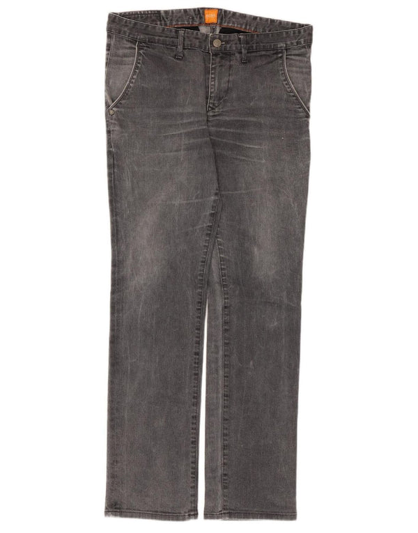 Hugo Boss Mens Straight Jeans  W32 L30 Grey