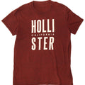 T-shirt grafica da uomo Hollister Top in cotone chiazzato medio marrone