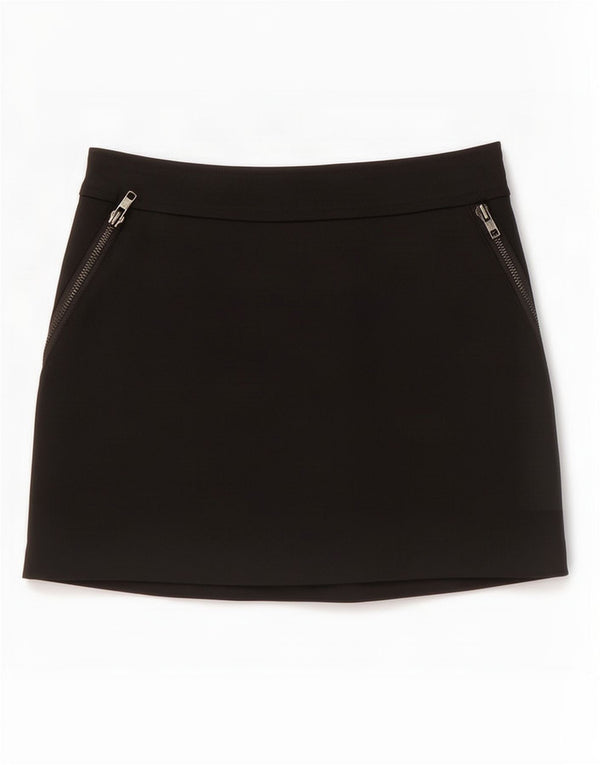 Gonna corta da donna Zara EU 34 2XS W24 cotone nero