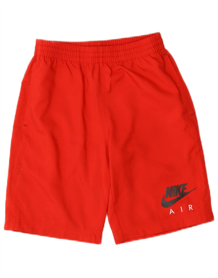 Pantaloncini sportivi Nike da ragazzo con grafica 10-11 anni, poliestere rosso medio