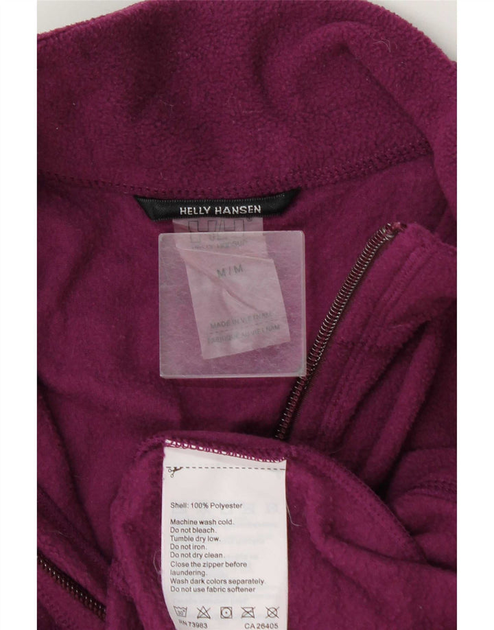 Maglione in pile da donna con collo e zip Helly Hansen UK 14 Poliestere viola medio